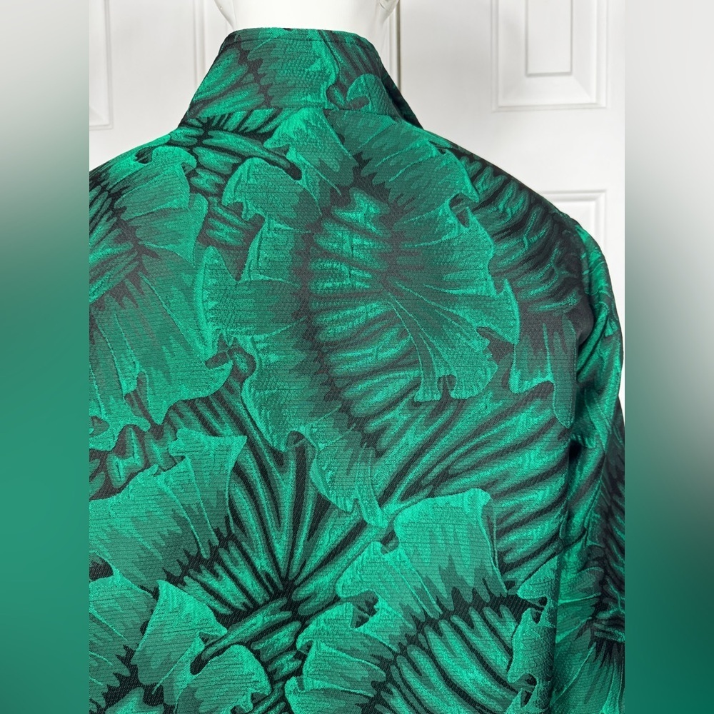Caroline rose Elegant Green embroidered Women's Jacket K-31 - Picture 7 of 14